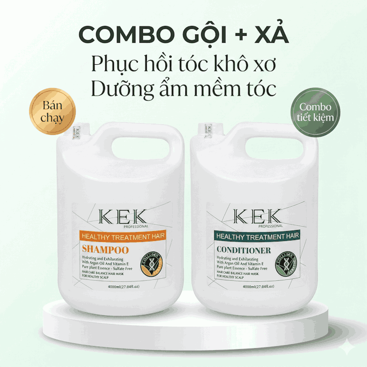 Gội Xả KEK Dưỡng Ẩm Phục Hồi Can Lớn 4000ml
